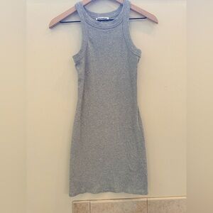 Reformation Loretta Knit Dress In Heather Grey size small